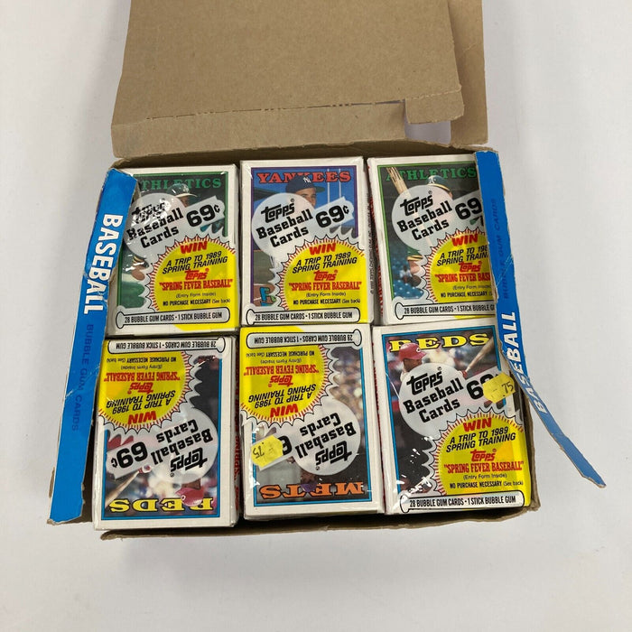 1988 Topps MLB Baseball Cello Box. 24 Unopened Cello Packs; 28 Cards Per Pack