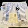 2000 New York Yankees World Series Champs Team Signed Jersey Derek Jeter JSA COA