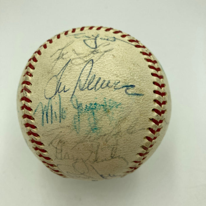 Nolan Ryan Tom Seaver 1970 New York Mets Team Signed Vintage NL Baseball JSA COA