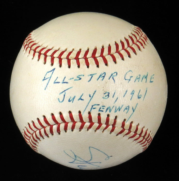 Stan Musial Signed 1961 All Star Game Fenway Park American League Baseball SGC