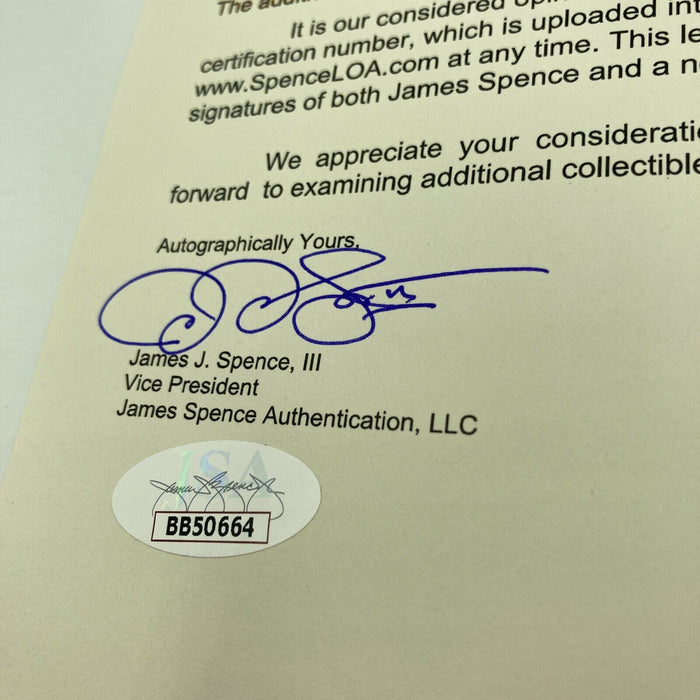 Ty Cobb Single Signed Autographed 1949 Official American League Baseball JSA COA