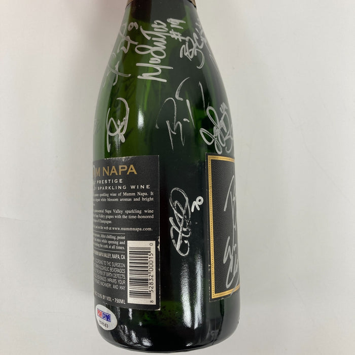 2012 San Francisco Giants W.S. Champs Team Signed Champagne Bottle PSA & MLB