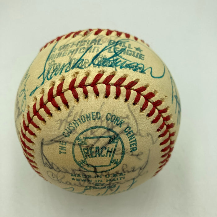Nolan Ryan 1974 California Angels Team Signed American League Baseball JSA COA