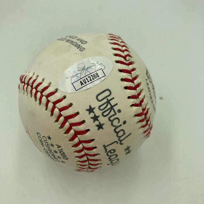 Billy Sims Signed Vintage Baseball Heisman Trophy Winner JSA COA