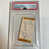 Maurice Stokes Dec. 1970 Signed Cut Autograph PSA DNA COA NBA Hall Of Fame RARE