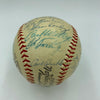 1958 Milwaukee Braves NL Champs Team Signed Baseball Hank Aaron Mathews JSA COA