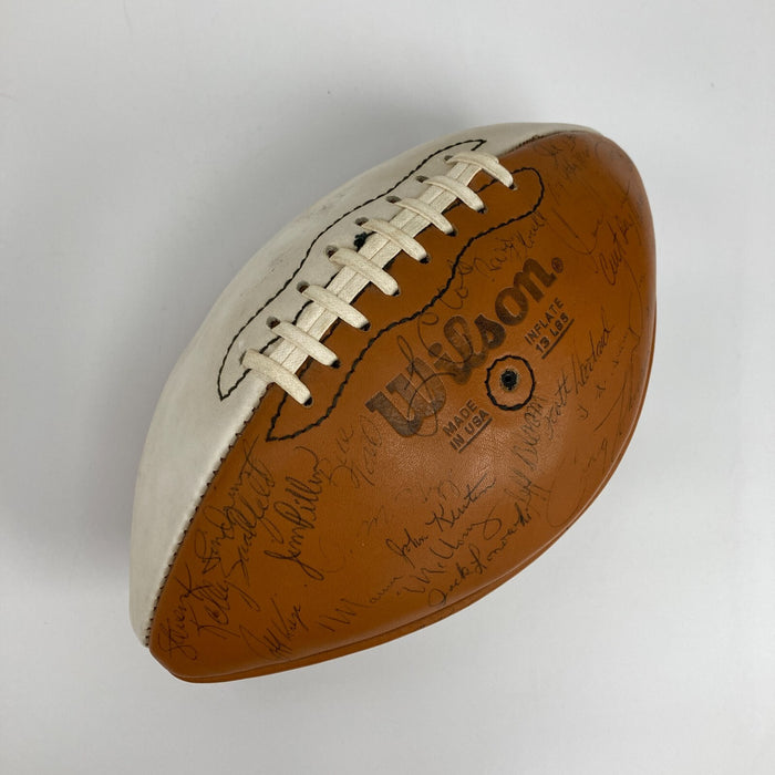 1978 Nebraska Cornhuskers Big 8 Champs Team Signed Football 40+ Sigs JSA COA