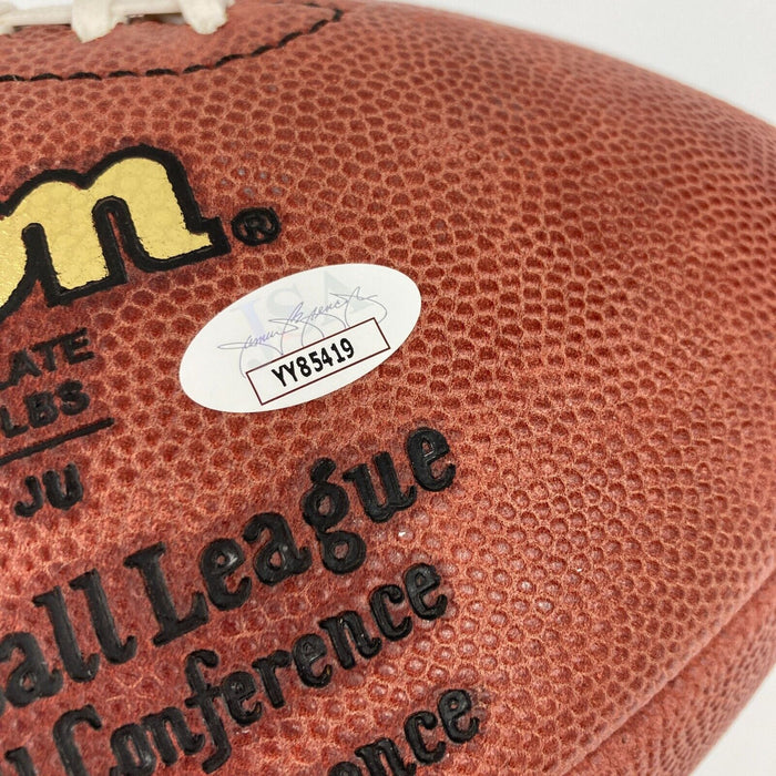 John Madden Troy Aikman 2006 Hall Of Fame Induction Signed Football JSA COA