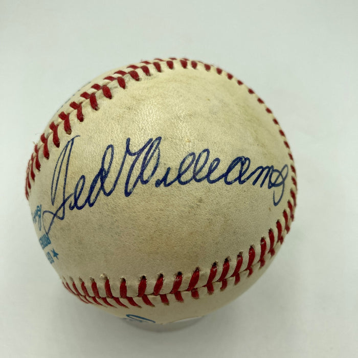Mickey Mantle Joe Dimaggio Ted Williams Signed American League Baseball JSA COA