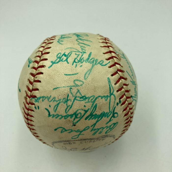 Jackie Robinson 1950 Brooklyn Dodgers Team Signed Baseball JSA COA
