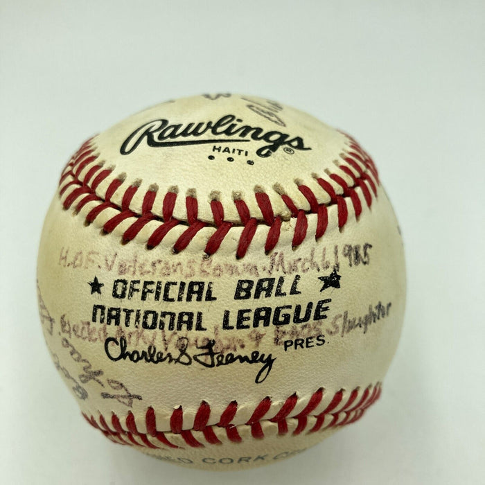 1985 Baseball Hall Of Fame Veterans Committee Signed Baseball With Stan Musial