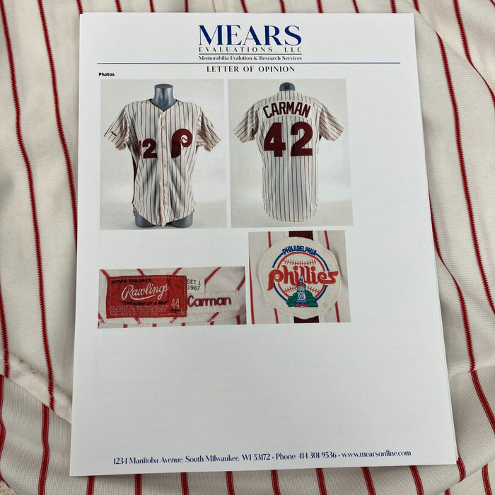 Kevin Gross 1984 Game Used Philadelphia Phillies Jersey MEARS A10 The Finest