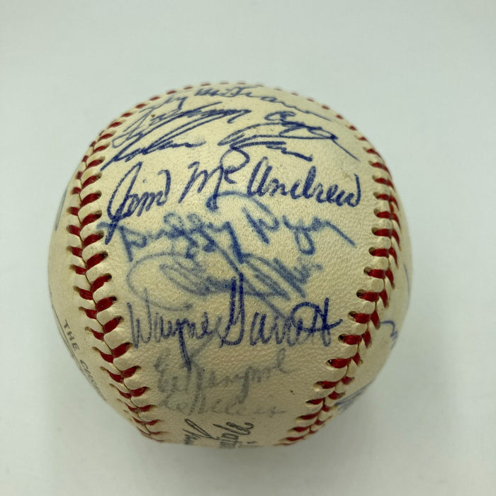 Vintage 1969 New York Mets WS Champs Team Signed Baseball Nolan Ryan Seaver JSA