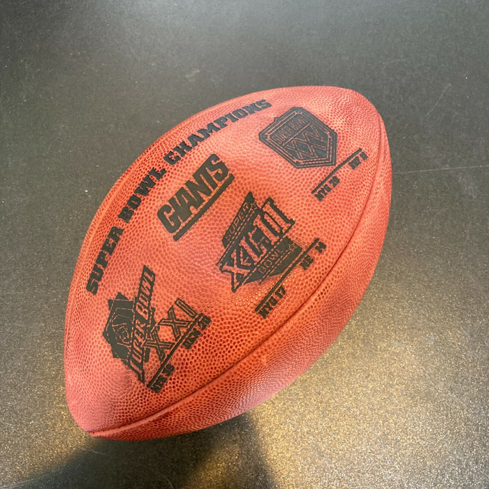 Stephen Baker & David Tyree Signed Official Super Bowl XLII Football JSA COA