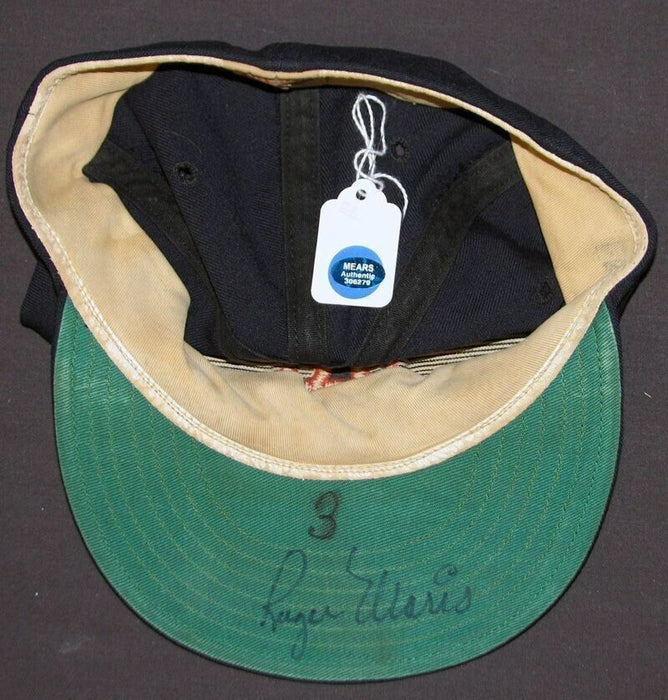 1959 Roger Maris Rookie Era Signed 1959 Kansas City A's Baseball Hat Cap PSA DNA