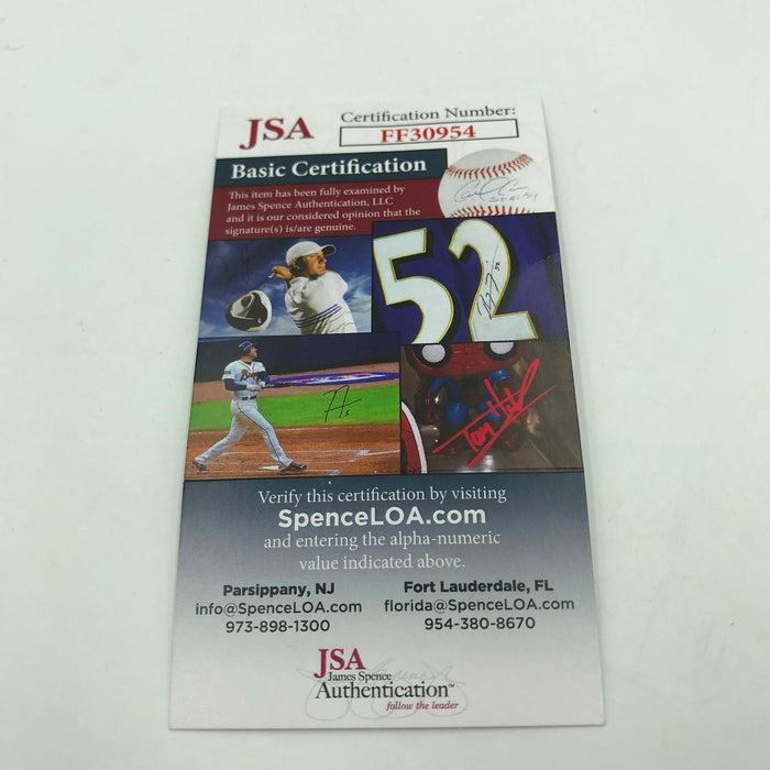 Clint Frazier Pre Rookie Signed Official Game Used Minor League Baseball JSA COA