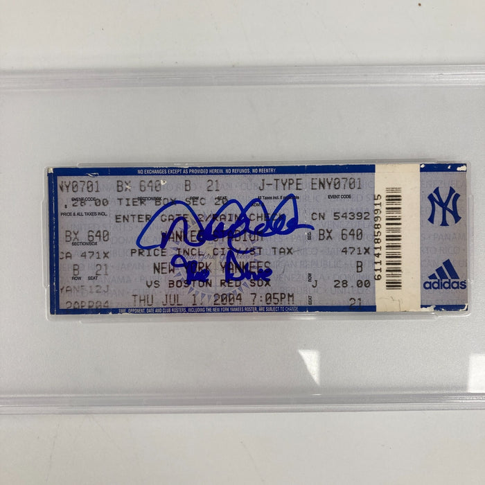 Derek Jeter "The Dive" Signed Original Full Ticket PSA DNA 10 GEM MINT