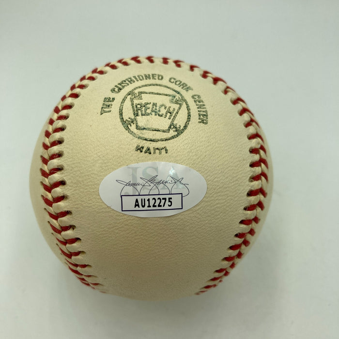 Terry Baker Signed Vintage AL Baseball Heisman Trophy Winner JSA COA