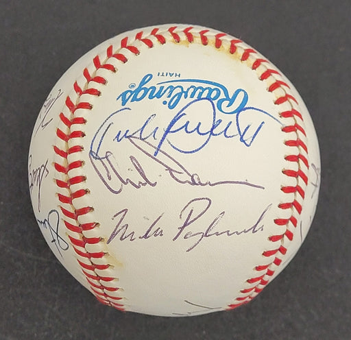 1991 Minnesota Twins World Series Champs Team Signed Baseball JSA COA