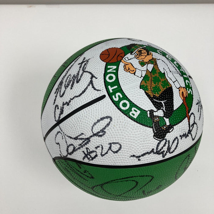 2001-2002 Boston Celtics Team Signed Basketball Paul Pierce JSA COA