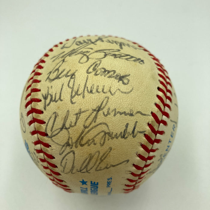 1984 Detroit Tigers World Series Champs Team Signed Baseball 30 Sigs JSA COA