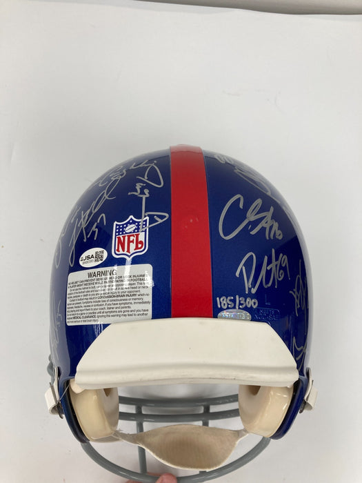 2007 New York Giants Super Bowl Champs Team Signed Full Size Helmet JSA COA