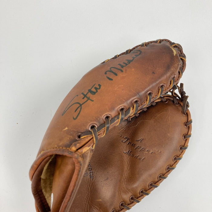 Stan Musial Signed 1940's Reach Baseball Glove JSA COA