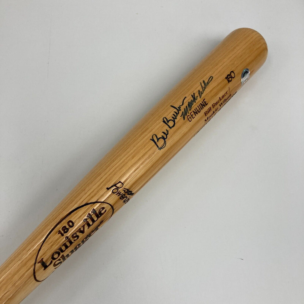 Bill Buckner & Mookie Wilson Signed Game Model Baseball Bat Steiner & MLB Holo