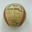 Joe Dimaggio Freddie Lindstrom Yankees Old Timers Days HOF Multi Signed Baseball