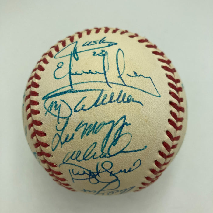 1995 Atlanta Braves World Series Champs Team Signed W.S. Baseball 30 Sig JSA COA