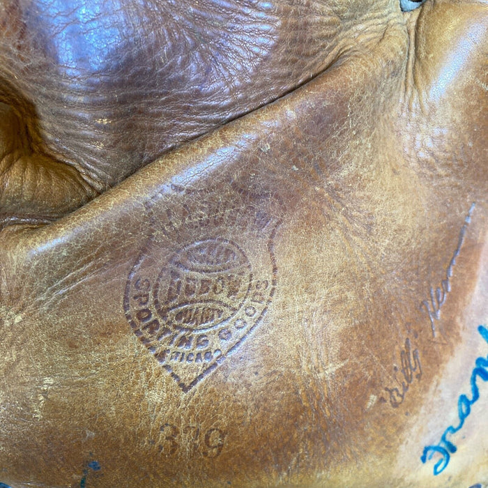 Frank Crosetti Signed 1940's Game Model Baseball Glove With JSA COA