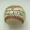 President Harry S. Truman Single Signed American League Baseball JSA COA