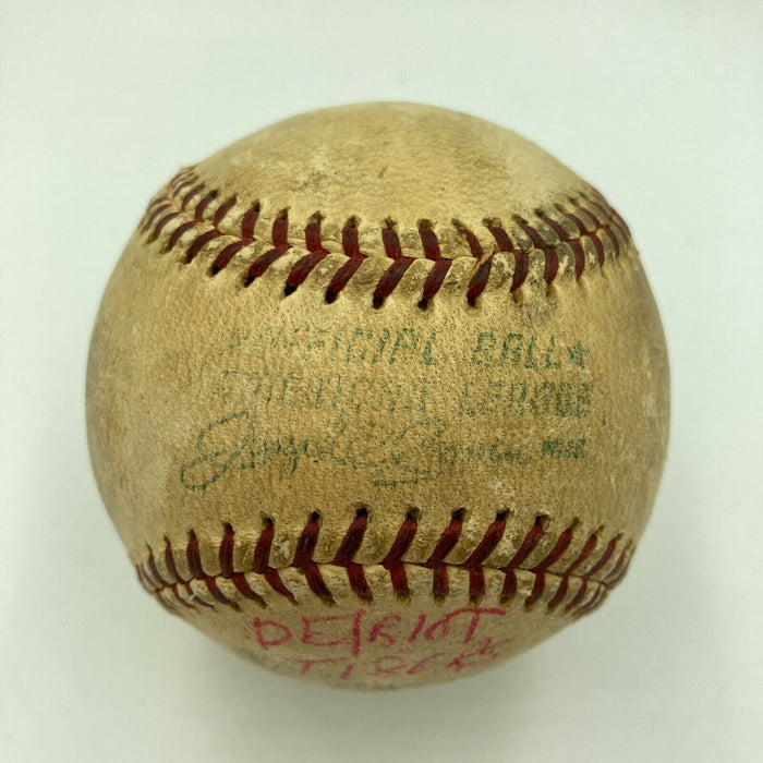 1950's Detroit Tigers Game Used Official American League (Harridge) Baseball