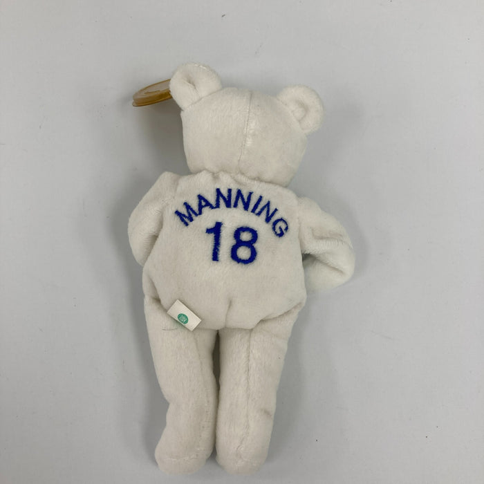 Salvino's Bammers #18 Peyton Manning Signed Indianapolis Colts Beanie Bear JSA