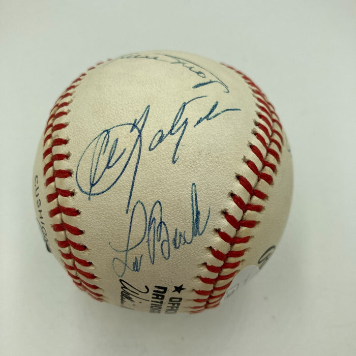 Willie Mays Hank Aaron Stan Musial 3,000 Hit Club Signed Baseball 8 Sigs JSA COA