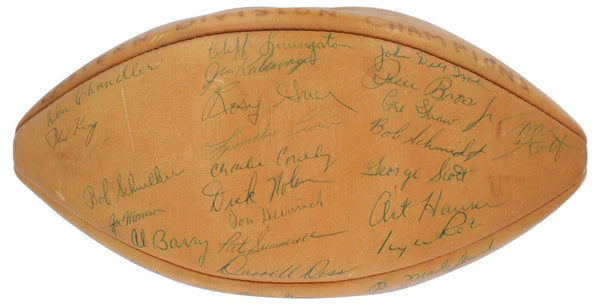 1959 New York Giants Eastern Division Champions Team-Signed Football JSA COA