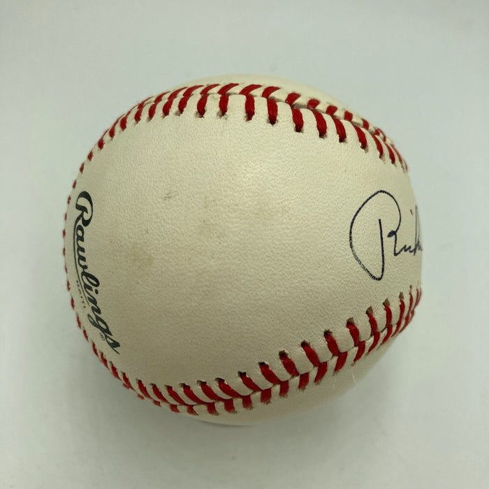 President Richard Nixon Single Signed National League Baseball Beckett COA