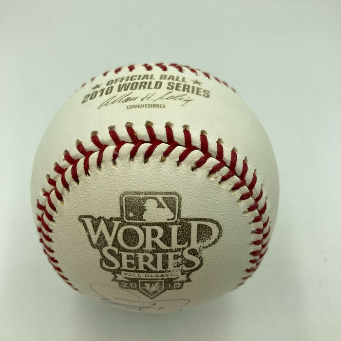 2010 San Francisco Giants W.S. Champs Team Signed Baseball Tristar Hologram