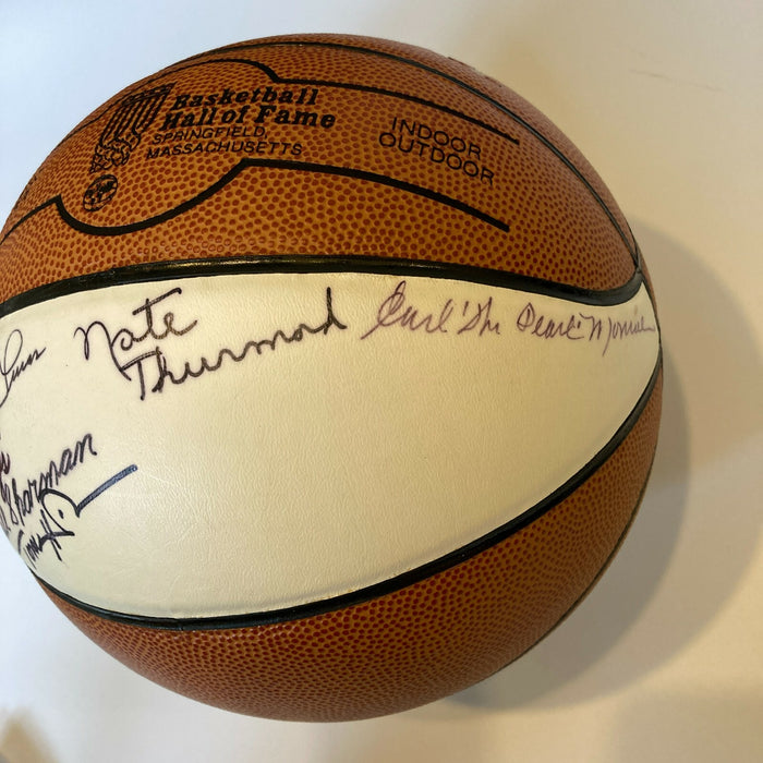 NBA Legends Signed HOF Induction Basketball Earl Monroe Schayes Heinsohn Sharman