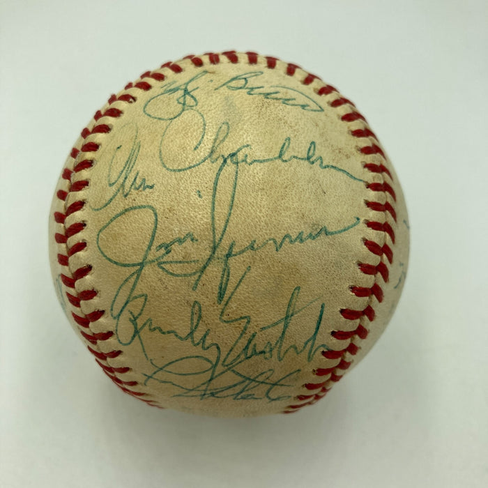1978 New York Yankees World Series Champs Team Signed Baseball With Munson JSA