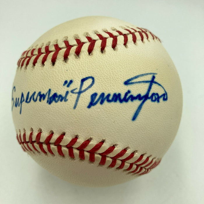 Art Superman Pennington Signed Major League Baseball Negro League Legend JSA