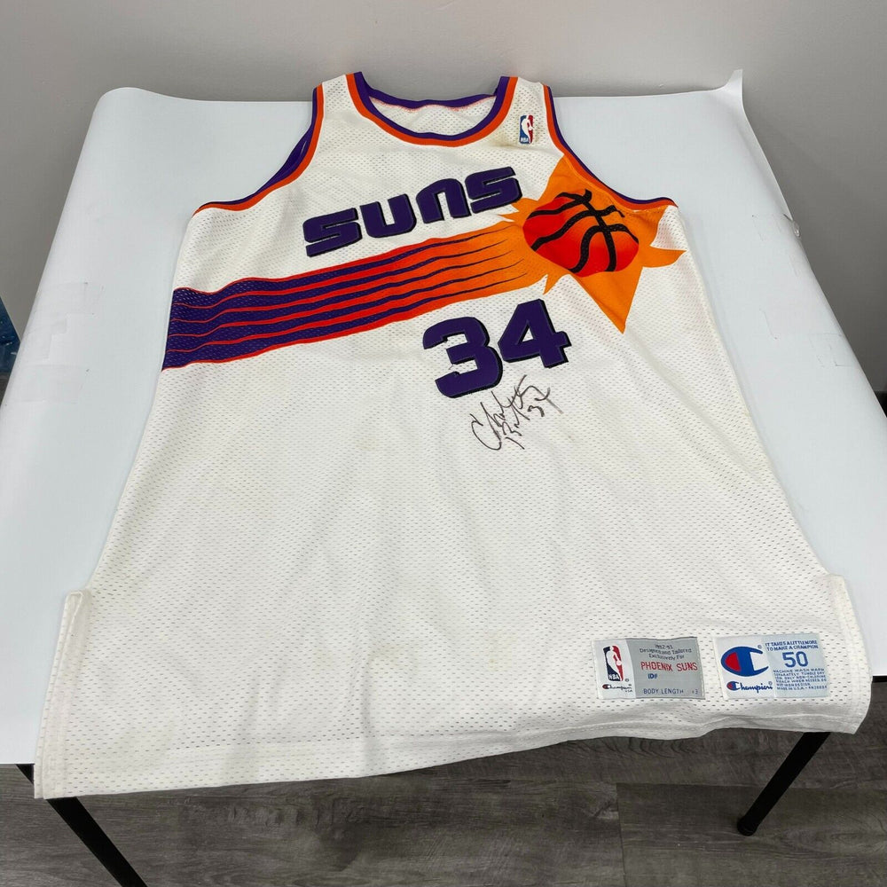 Charles Barkley 1992-93 Signed Game Used Phoenix Suns Champion Jersey MEARS COA
