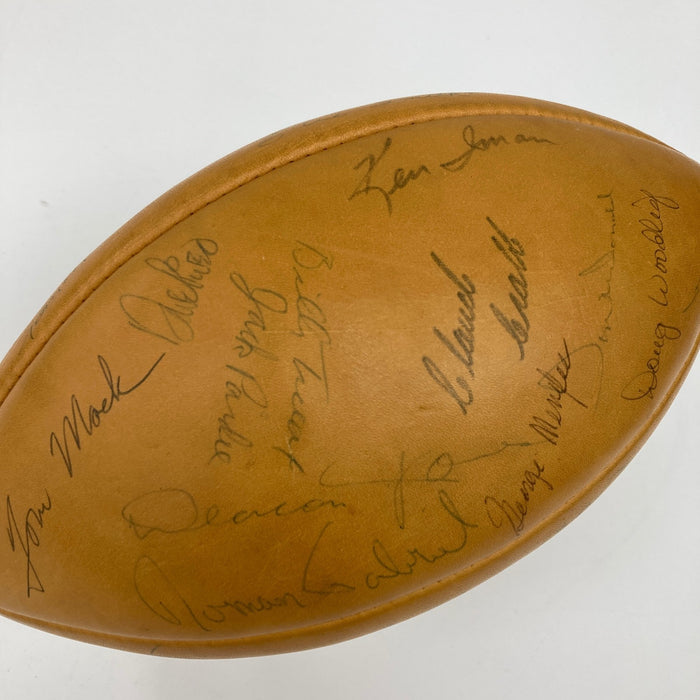 1966 Los Angeles Rams Team Signed Football JSA COA
