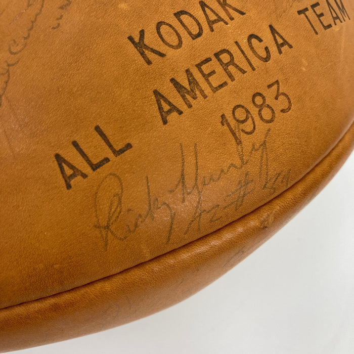 Bo Jackson & Reggie White Pre Rookie 1983 All American Team Signed Football JSA