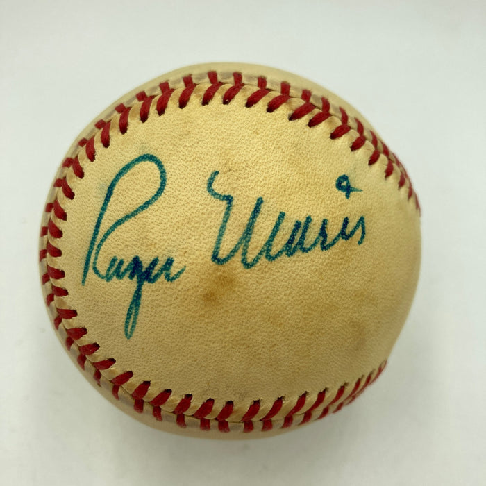 Roger Maris Single Signed American League Baseball PSA DNA Graded 9 MINT!