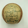 1952 New York Yankees World Series Champs Team Signed Baseball Mickey Mantle JSA