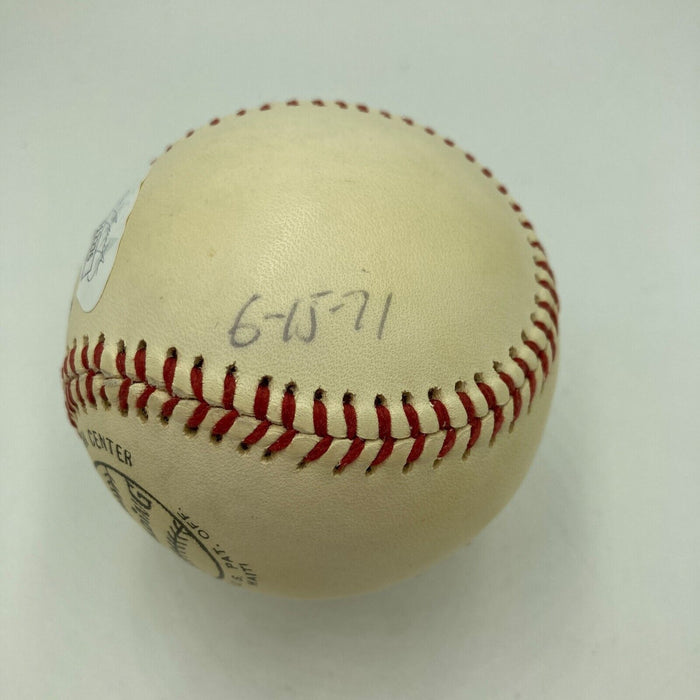 Billy Cannon Signed Vintage NL Baseball Heisman Trophy Winner JSA COA