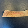 1941-42 Omaha Knights Team Signed Mini Hockey Stick AHA CHAMPIONS Johnny Holota