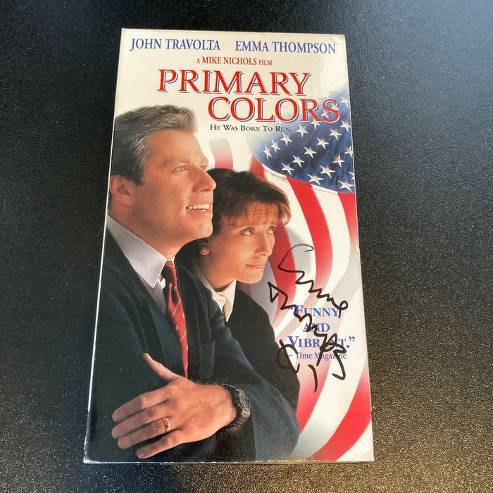 Emma Thompson Signed Vintage Primary Colors VHS Movie With JSA COA