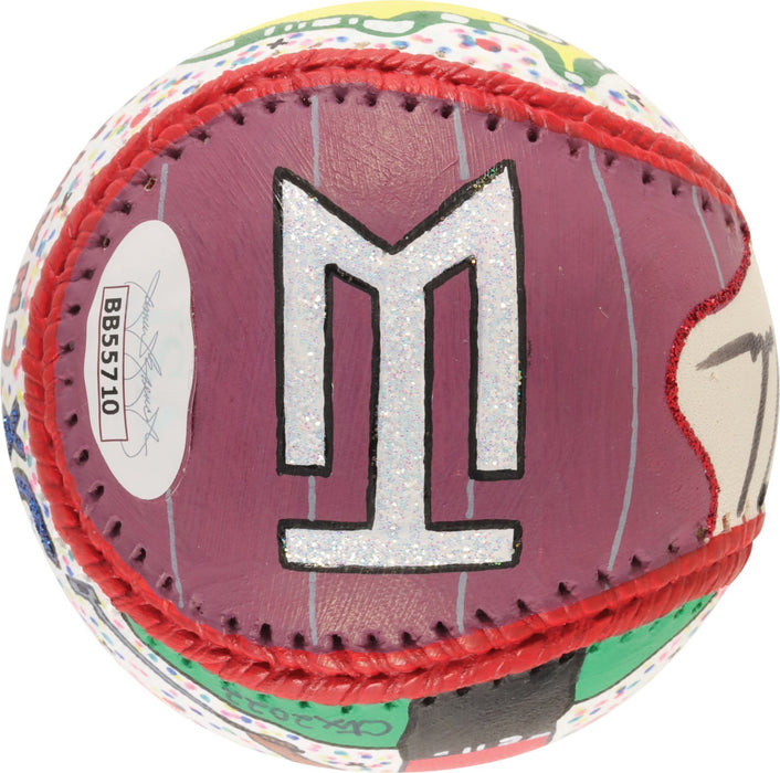 Tiger Woods Single Signed Hand Painted Art Major League Baseball JSA COA